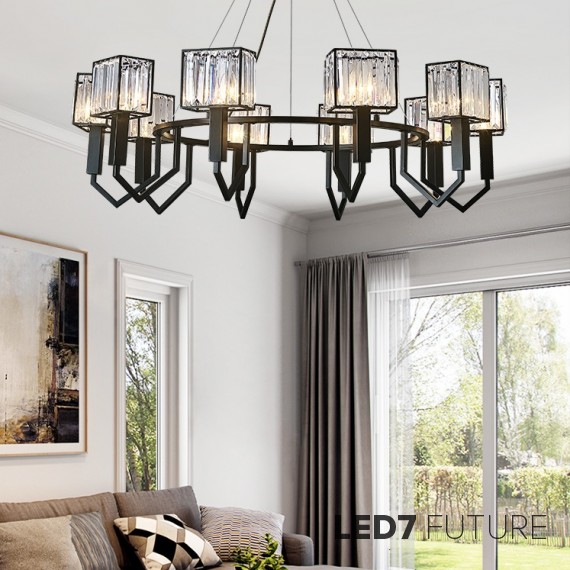 Ritz - Asterism Black Chandelier